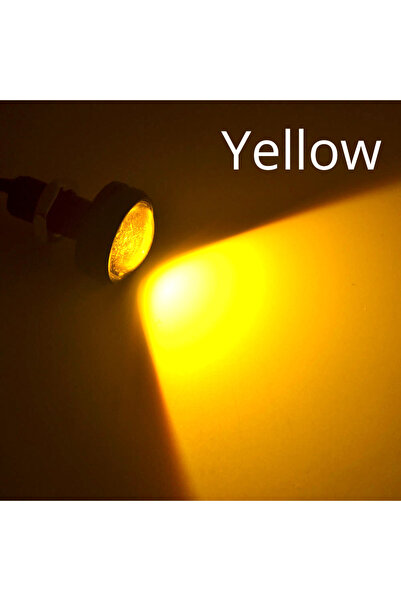 Choice4 YELLOW 2X 23mm Car Eagle Eye Silver Shell DRL Daytime Running Light F...