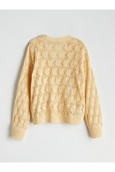 LC Waikiki V Yaka Ajurlu Kız Çocuk Triko Hırka