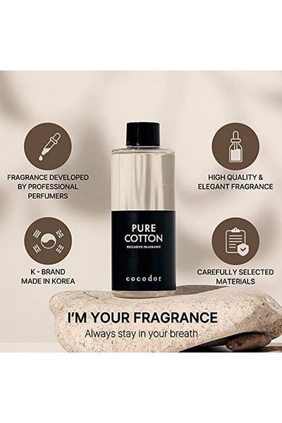 cocod'or Reed Diffuser Oil Refill/Rose Perfume/6.7oz(200ml)/3 Pack