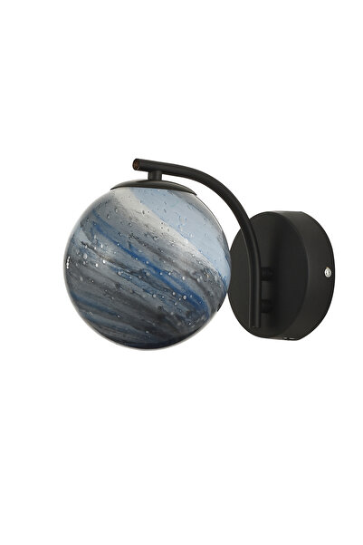 Avizemoda Galaksi Aplik Gökyüzü Desen Camlı Salon Oturma Odası Modern Sarkıt APLİK - (Siyah Kasa)