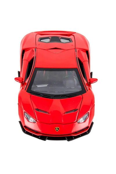 BaoBao Lamborghini Aventador 1:24 Racing Red Diecast Model Car With Spoiler And Butterfly Doors BaoBao