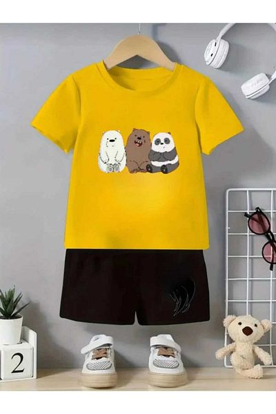 DOCE ELEGANTE Yazlik Yellow Color Children's Set