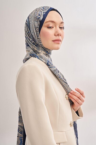 ARMANDA ΕΙΣΑΓΩΓΗ ΣΑΛΙ ΜΥΣΤΙΚΟ ΣΧΕΔΙΟ VOILE - ΣΚΟΥΡΟ ΜΠΛΕ