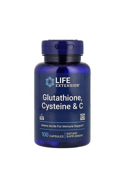 Life Extension Glutathione, Cysteine & C, 100 Capsules
