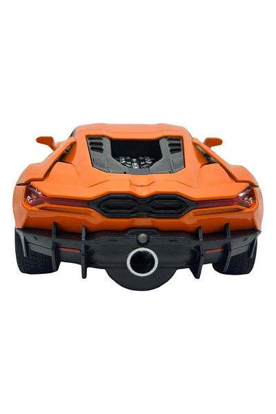 BaoBao Lamborghini Revuelto toy car with smoke, scale 1:24, orange, metallic