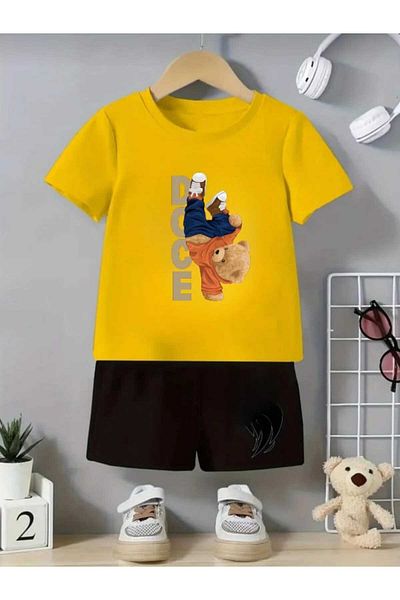 DOCE ELEGANTE Yazlik Yellow Color Children's Set