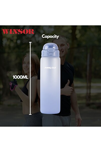 Winsor Pinnacle Promist Large Water Bottle 1L | School Water Bottles (Blue)