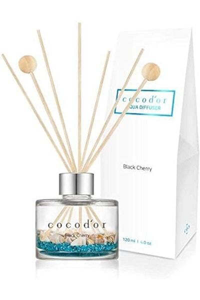 cocod'or Aqua Reed Diffuser Black Cherry 120ml. Reed Diffuser Set Home Decor & Office Decor Fragranc