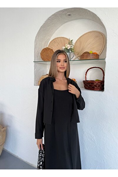 NEAR Φόρεμα με λουράκι Maxi Jacket – Oversize Άνετη εφαρμογή, καλοκαιρινό αναπνεύσιμο ύφασμα που δεν ιδρώνει