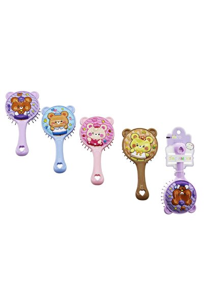 Mena Rise TTKShop ROUND CAT - فرشاة شعر للأطفال على شكل حيوان من السيليكون = ...