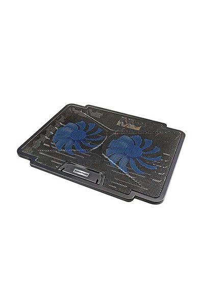 Promate Universal High-Performance Laptop Dual USB 2 Wired Cooling Pad Black