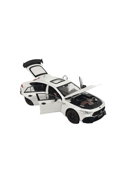 BaoBao Brabus GT 1:24 white car with black sport rims and premium details - BAOBAO model