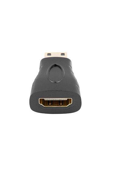 Lanberg HDMI female to miniHDMI male adapter, Lanberg 42744, resolution 3842 x 2160 at 30 Hz, ARC, black