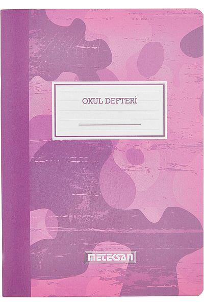 Mena Rise Diyar-Ifırsatshop A5 Lined School Notebook, Pink Camouflage 40 Sheets 1017157