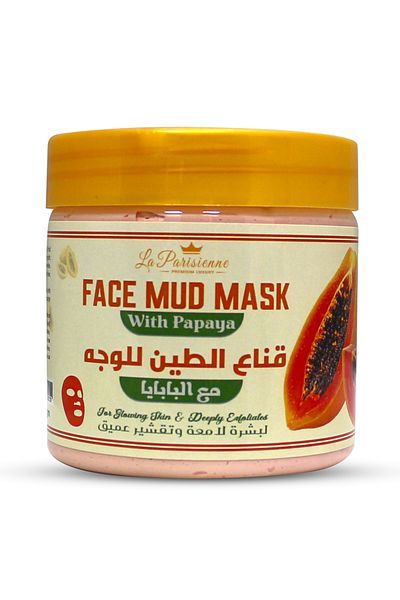 ECOLYTE+ La Parisienne Face Mud Mask, Deep Cleanse, Tighten & Exfoliate, Blemish Fighting (Papaya, 500g)