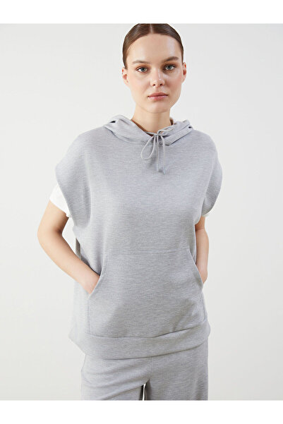 LC Waikiki Damen-Kapuzenpullover mit Kängurutasche