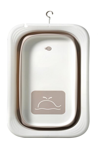 Little Mom Cadita pliabila pentru bebelusi Little Mom Cream, prevazuta cu dop...