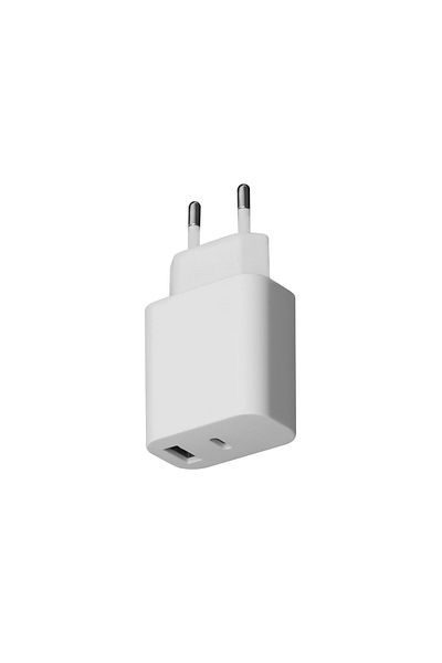 Platinet 30W mains charger, Platinet 45481, QC3.0 PD3.0, 1 x USB and 1 x USB type C ports