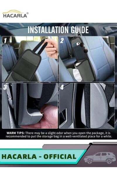 MOTIM Car Seat Side Organizer Hanging Tissue Holder Box Dispenser Bag Storage Pocket Car Seat Hooks