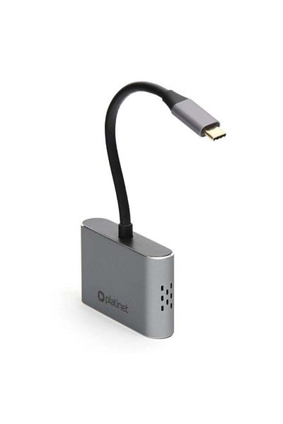 Platinet Multimedia adapter USB type C male to HDMI female and VGA female, Platinet 45224, maximum HDMI resolution