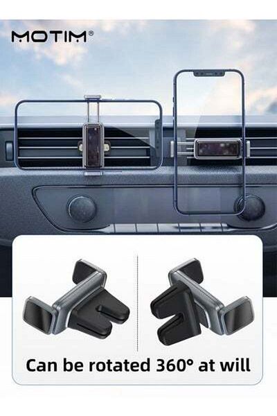 MOTIM 2 Pcs Car Phone Holder Air Vent 360 Degree Rotateable Phone Mount Compatible with Most Phones