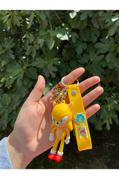 pialbatro Sonic Keychain Quality Luxury Bag Ornament Silicone Keychain
