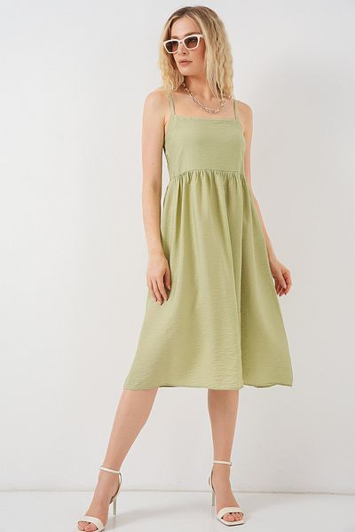 Bigdart Women's Strap Ayrobin Dress 2565 - E.Green