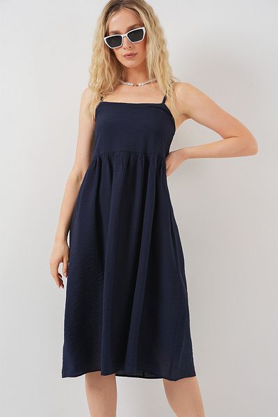 Bigdart Women's Strap Ayrobin Dress 2565 - Navy Blue