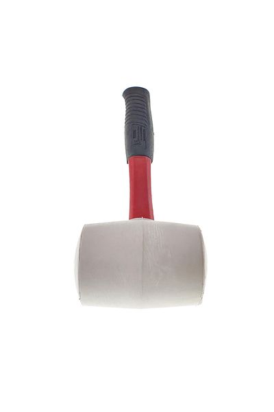 flores White rubber mallet, 500 g, length 290 mm, with insulated handle