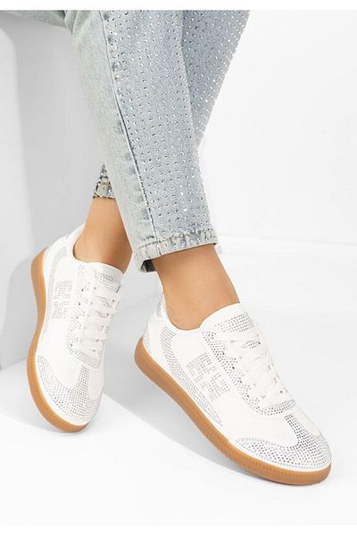 B T Shoes Teniși damă Magdalene Albi