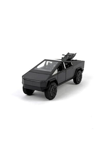 BaoBao Black Tesla Cybertruck, 1:24 scale metal model, with ATV included – BAOBAO