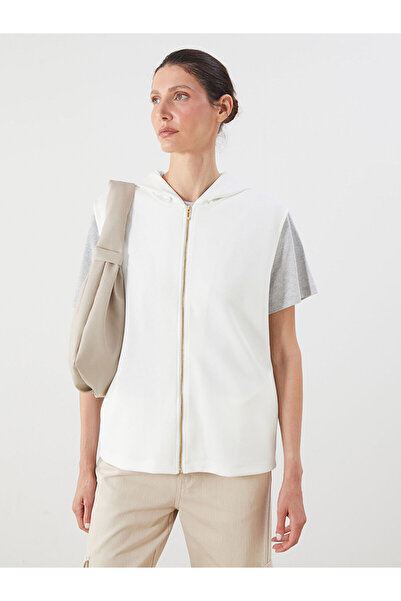 LC Waikiki Γυναικείο φούτερ με φερμουάρ Özmarka New Season με κουκούλα