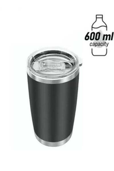 VAODO كوب ماء من الفولاذ المقاوم للصدأ 304، كوب ماء محمول للسيارة، فتحة حربة،...