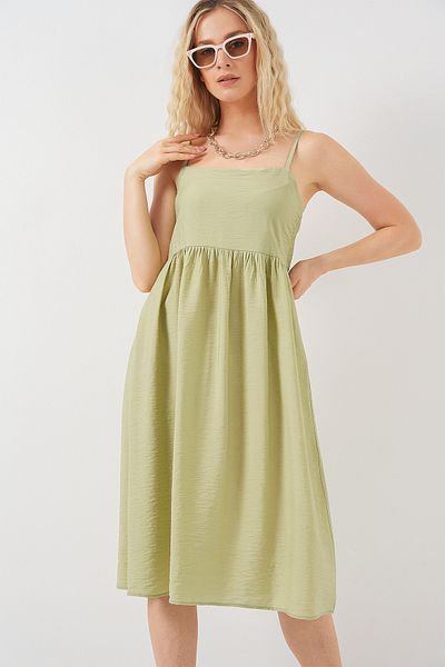 Bigdart Women's Strap Ayrobin Dress 2565 - E.Green