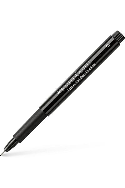 Mena Rise Şirinshop Drawing Pen Pitt Artist Pen, Line Thickness S, Color 199, Black 1108107