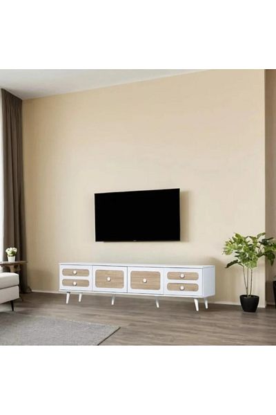 DEC9 180cm elegant and modern TV table with a distinctive design
