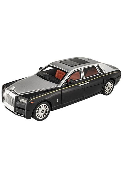 BaoBao Rolls-Royce Phantom 1:18 model car, black/silver, detailed metal model BAOBAO