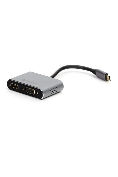 Platinet Multimedia adapter USB type C male to HDMI female and VGA female, Platinet 45224, maximum HDMI resolution