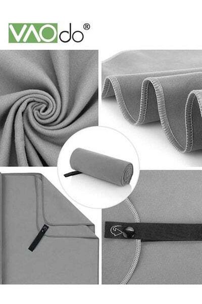 VAODO 5PCS Cooling Towel,4 Towels and 1 Bath Towel,Soft Breathable Chilly Towel MicrofiberTowel