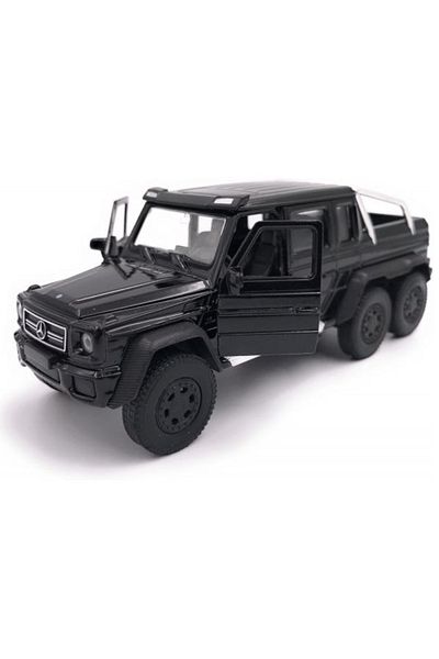 BaoBao Mercedes G63 6x6 black model car, 1:20 scale metal model with off-road details BAOBAO