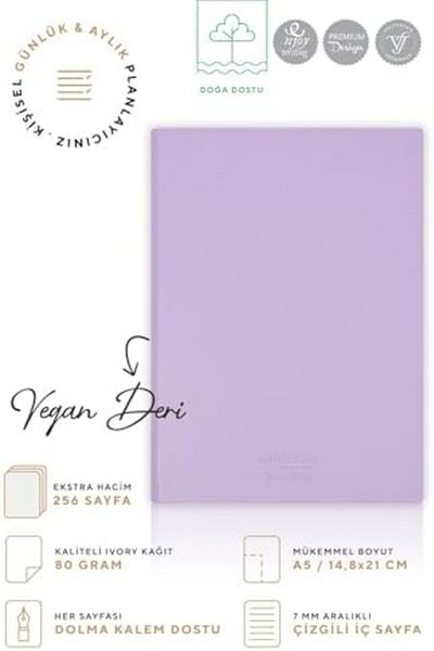 Mena Rise Şirinshop Flexible Cover Pocket Notebook A5 Cream 128 Yp. Striped 1108107