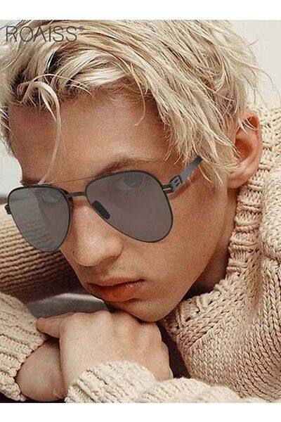 ROAISS Men's Aviator Sunglasses UV400 Protection Sun Glasses with Ultralight Metal Frame