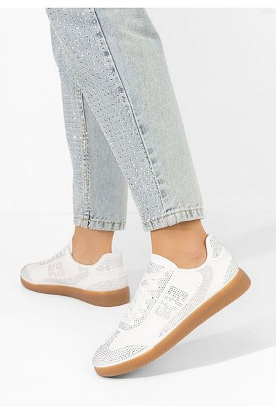 B T Shoes Teniși damă Magdalene Albi