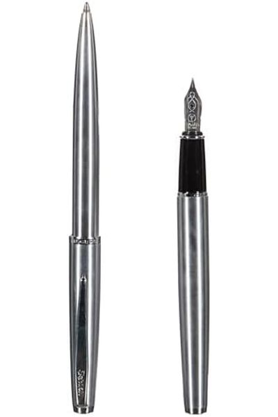 Mena Rise Şirinshop Metropolis 78 Fountain Pen Ballpoint Pen Set Stainless Steel 1108107