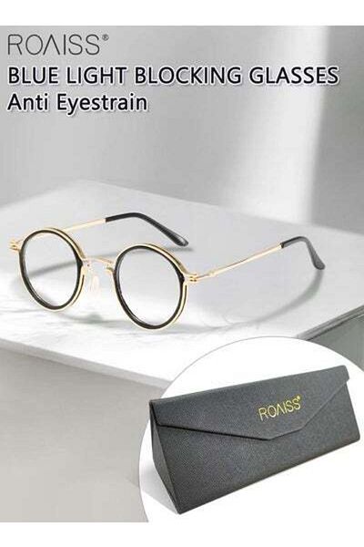 ROAISS Unisex Blue Light Blocking Glasses, Anti Eyestrain UV Glare Blue Light Glasses
