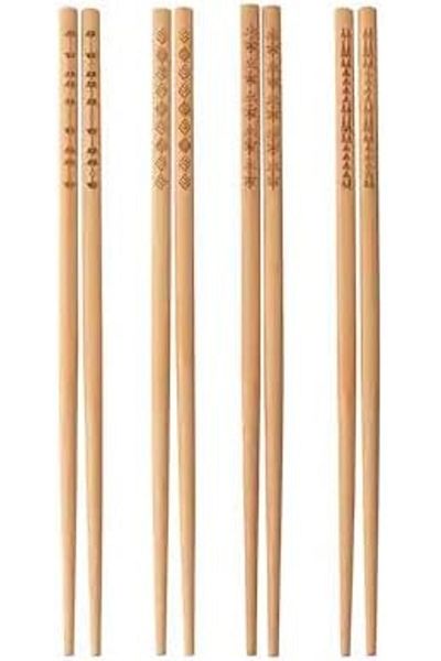 Mena Rise Şirinshop Trebent Washable Bamboo Chopstıck Japanese Chinese Chopsticks 1108107