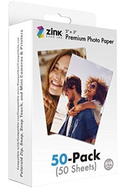 Mena Rise ورق صور فاخر مقاس 2 × 3 بوصة من IdeaShop (عبوة من 50 قطعة) لكاميرا بولارويد سناب، سناب تاتش، زيب ونعناع