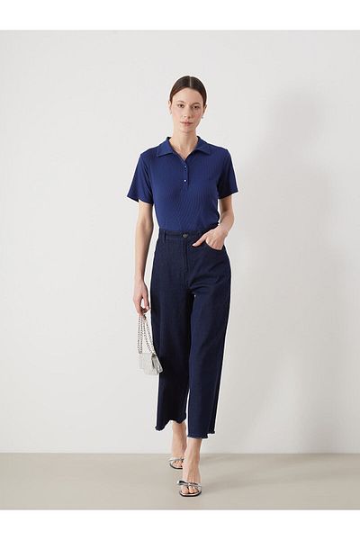 LC Waikiki Γυναικείο Jean Παντελόνι Wideleg