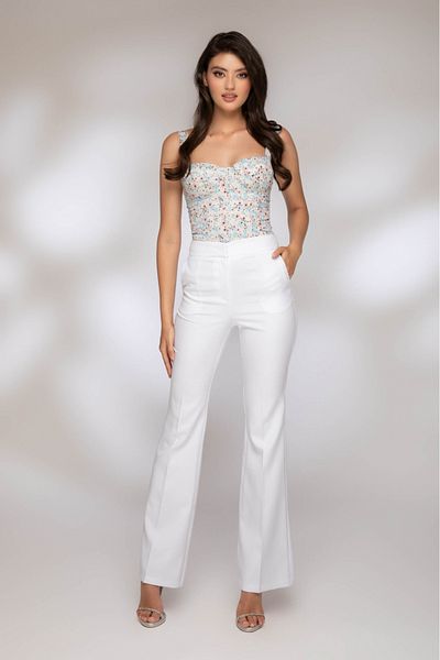 Atmosphere Fashion White flared pants