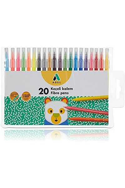 Mena Rise Şirinshop Felt Tip Pens, 20 Colors 1108107